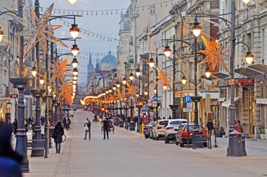 Piotrkowska sokak, lodz, Polonya
