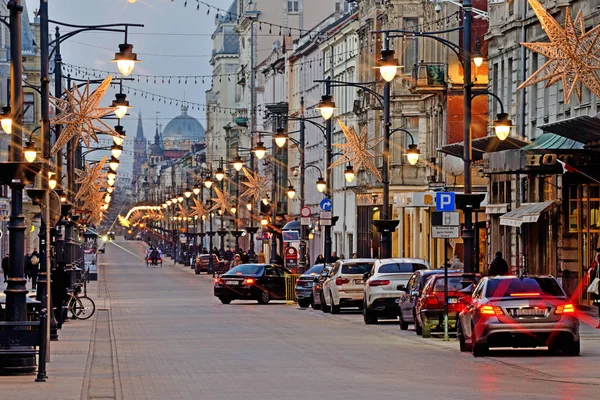 Piotrkowska sokak, lodz, Polonya