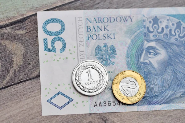 폴란드 폴란드 Zloty Banknotes — 스톡 사진