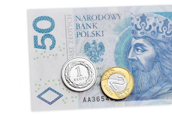 Polska Pengar Nuvarande Polska Zloty Sedlar — Stockfoto