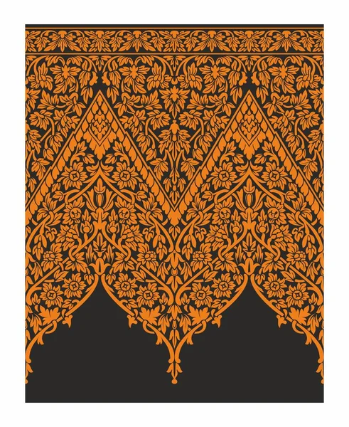 Hint çiçek süsleme vektör arka planda