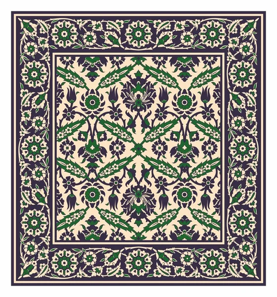 Farsça çiçek süsleme vektör arka planda