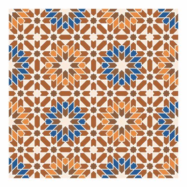 Mağribi geometrik desen arka planda vektör