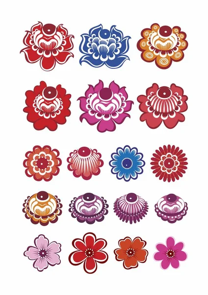 Bireysel elementleri çizen Gorodetler. Gorodets 'in çiçek süsü..