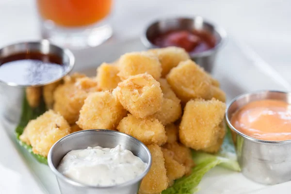 Fried Cheese Curds — Stock Photo, Image