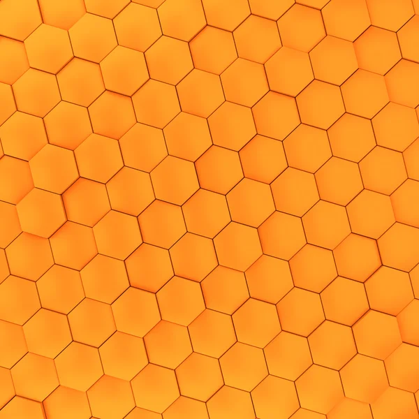 Oranje honingraat achtergrond — Stockfoto