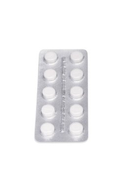 Beyaz bir arka plan üzerinde izole hapları. Prescripted ilaç. Aspirin, ağrı kesiciler, antibiyotik paketi. Eczane konsepti.