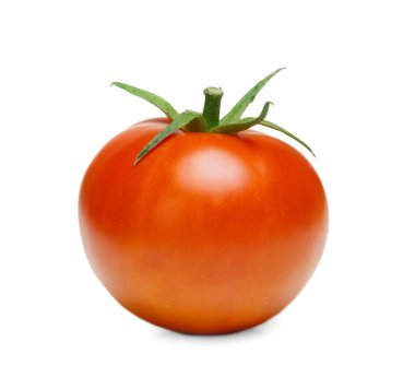 Beyaz arka plan üzerinde taze kırmızı domates fotoğraf. Evde yetiştirilen domates.