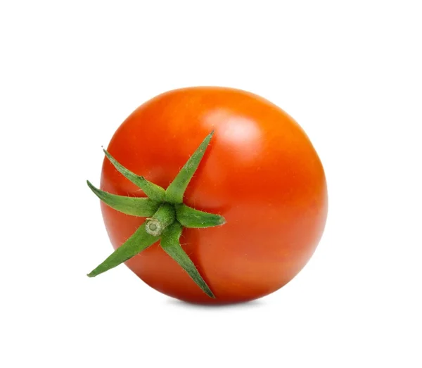 Zdjęcie Świeżych Pomidorów Czerwony Białym Tle Domu Uprawianych Pomidorów — Zdjęcie stockowe