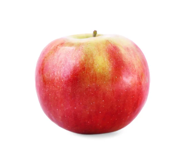 Frischer Und Farbenfroher Roter Apfel Isoliert Über Dem Weißen Hintergrund — Stockfoto