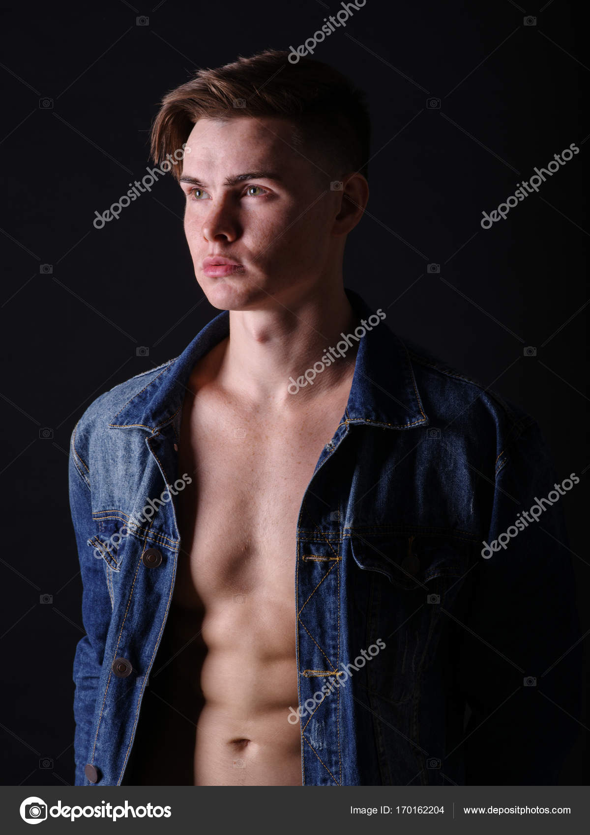 picture Stylish Black Background Boy https depositphotos com 170162204 stock photo trendy guy in a jeans html