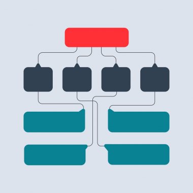 Çok renkli yapısal düzenleri, diyagramları, tasarımları web. İş yapısı kavramı. Vektör tasarımı illüstrasyon.