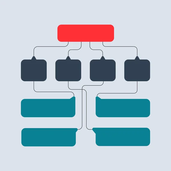 Vícebarevné strukturální schémata, diagramy, www návrhy. Obchodní koncept struktury. Návrh vektorové ilustrace. — Stockový vektor