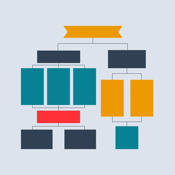 Tarka szerkezeti rendszerek, diagramok, web tervez. Üzleti struktúra fogalma. Vector design illusztráció. — Stock Vector