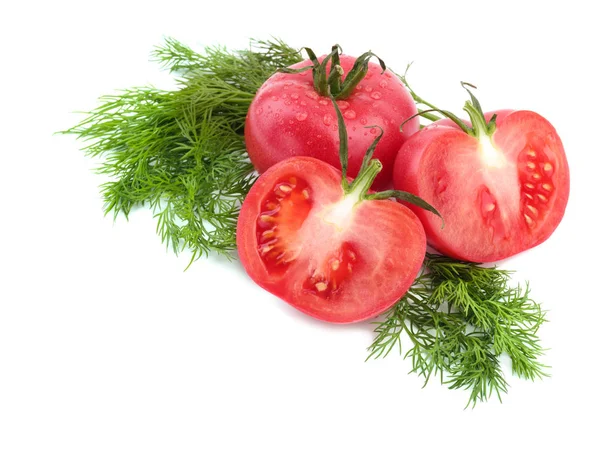 Tomates frescos vermelhos brilhantes — Fotografia de Stock