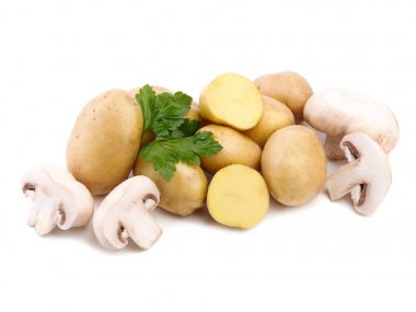patates mantar ve maydanoz