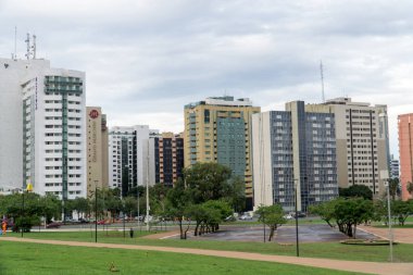 Brasilia, Brezilya, 24 Kasım 2019: Brasilia şehir merkezindeki Kuzey Otel Sektörü