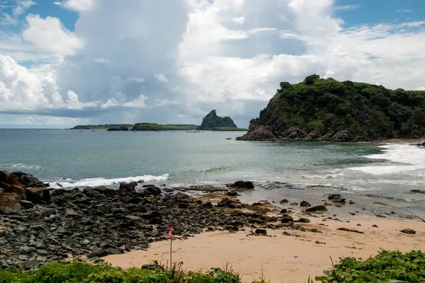 Bela Vista Praia Meio Lado Nordeste Fernando Noronha Brasil Estado — Fotografia de Stock