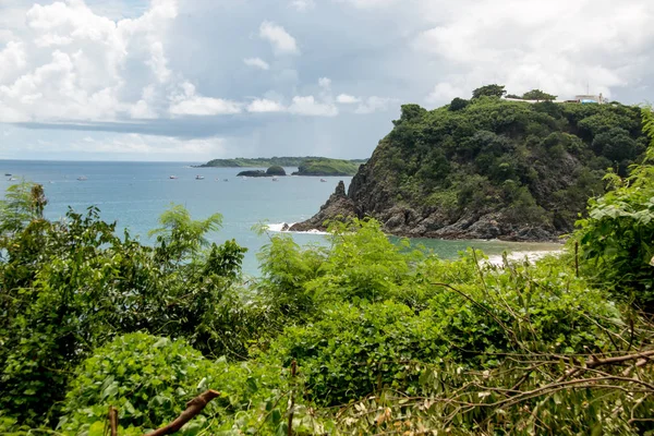 Hermosa Vista Playa Meio Lado Noreste Fernando Noronha Brasil Estado — Foto de Stock