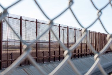 El Paso, Teksas-13 Ocak 2020: ABD Meksika sınırı boyunca El Paso, Teksas