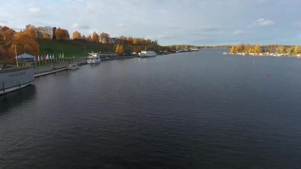 Finnish City Lappeenranta Autumn — Stock Video