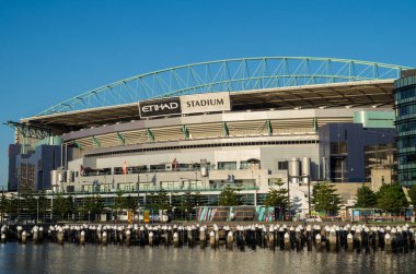 Etihad Stadium in Melbourne Docklands clipart