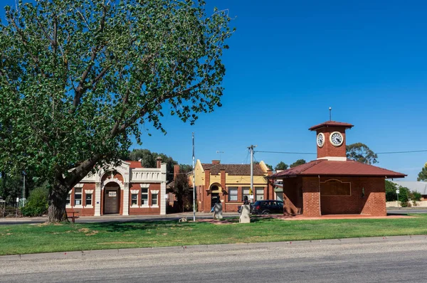 High Street en Rushworth en la región central de campos de oro victorianos . — Foto de Stock