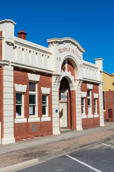 Rushworth Mechanics Institute building in Rushworth in central Victoria. — Stock Photo, Image