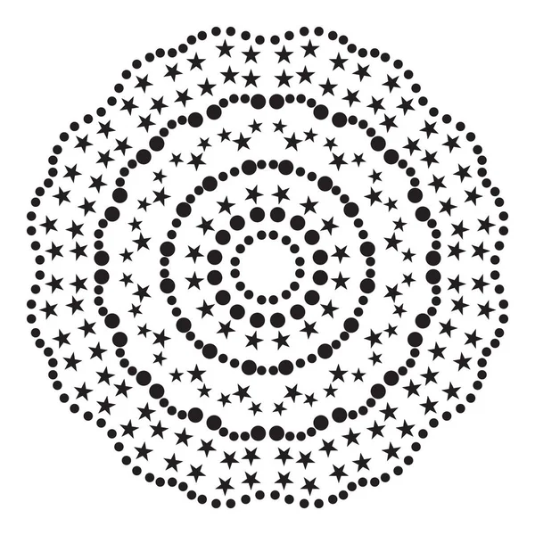Циркулярный рисунок симметричен. Векторная иллюстрация . — стоковый вектор