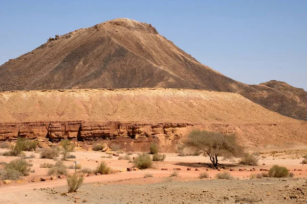 Negev öken landskap. — Stockfoto