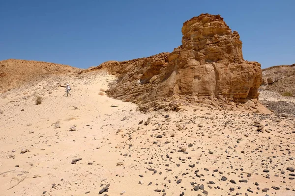 Пешие прогулки в пустыне Негев . — стоковое фото