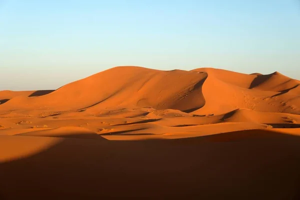 Sahara çöl kumulları. — Stok fotoğraf