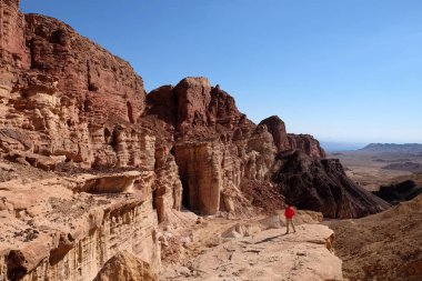 Eilat Dağları'nda doğal peyzaj.