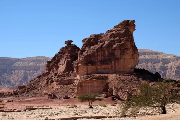 Timna 山の風光明媚な岩. — ストック写真