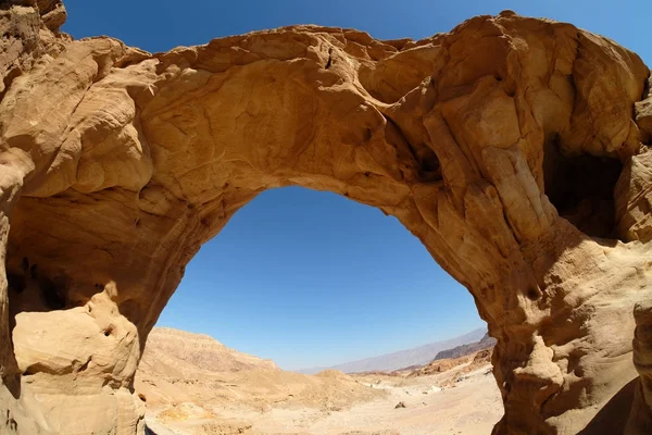 Timna park büyük kemer. — Stok fotoğraf