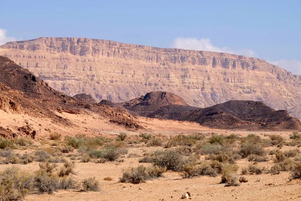 Negev έρημο γραφικό ορεινό τοπίο. Εικόνα Αρχείου