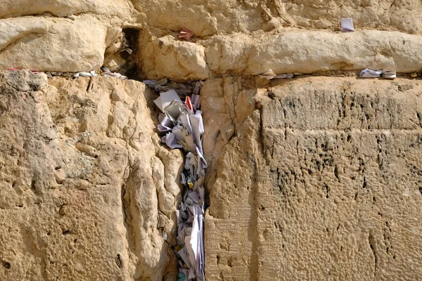 Notes dans le mur des lamentations, Jérusalem . — Photo