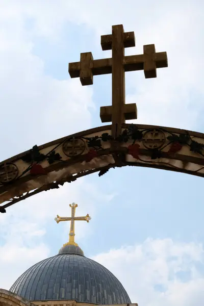 コプト・ギリシャ正教会の十字架. — ストック写真