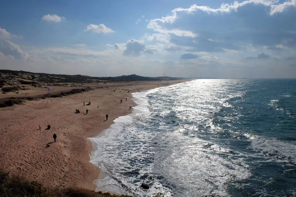 Playa de Palmachim en Israel . — Foto de Stock