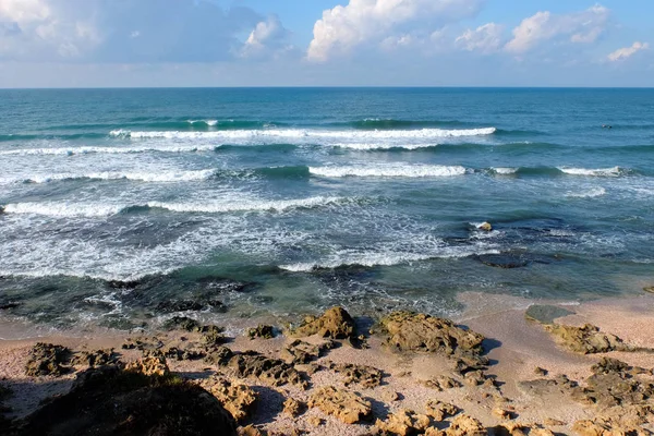 Praia de Palmachim em Israel . — Fotografia de Stock