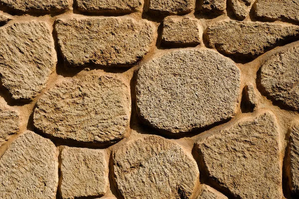 Granieten Stenen Muur Achtergrond — Stockfoto