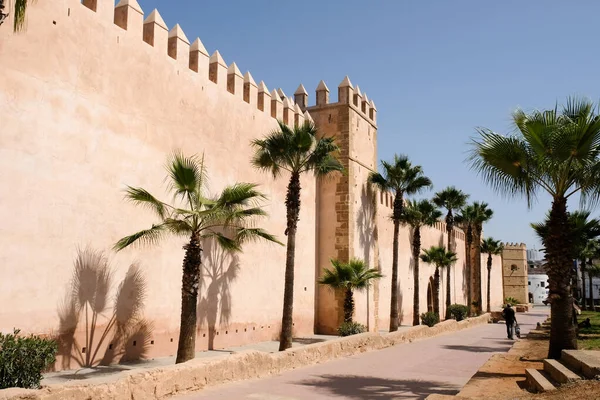 Fortified Walls Udayas Fortress Rabat Morocco — Stock Photo, Image