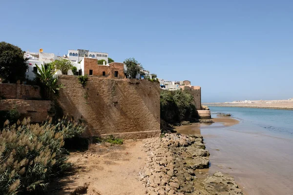 Costa Atlántica Cerca Fortaleza Kasbah Rabat Marruecos — Foto de Stock