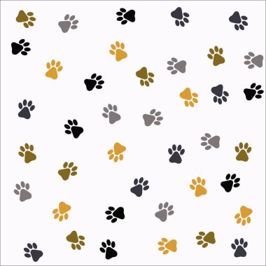 Arka plan doku için beyaz arka plan üzerinde renkli ayak izleri.