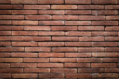 Kırmızı tuğla duvar için arka plan dokusu.