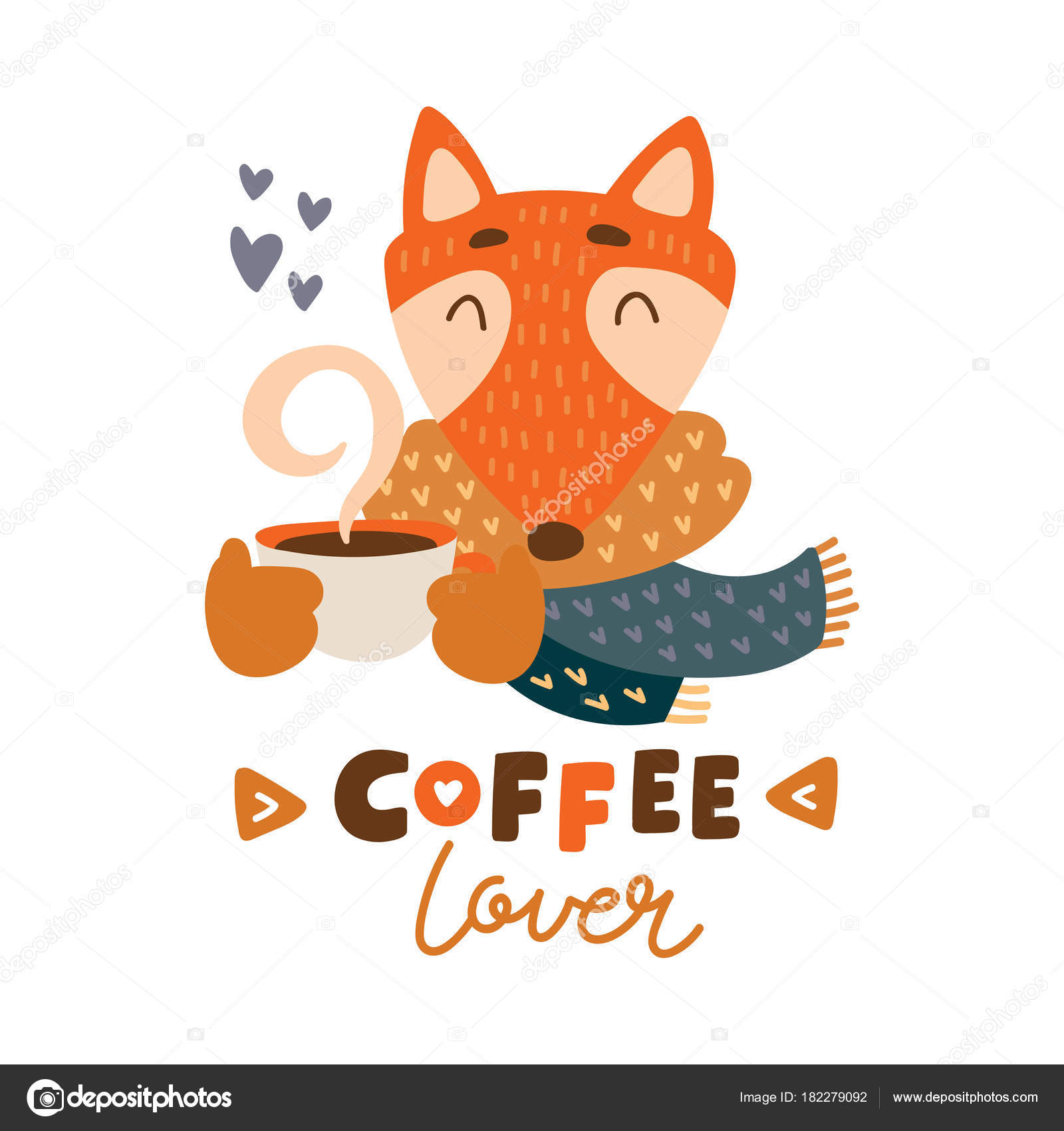 Gatos fofos felizes em uma xícara de café simples ilustração de desenho  animado desenhada à mão