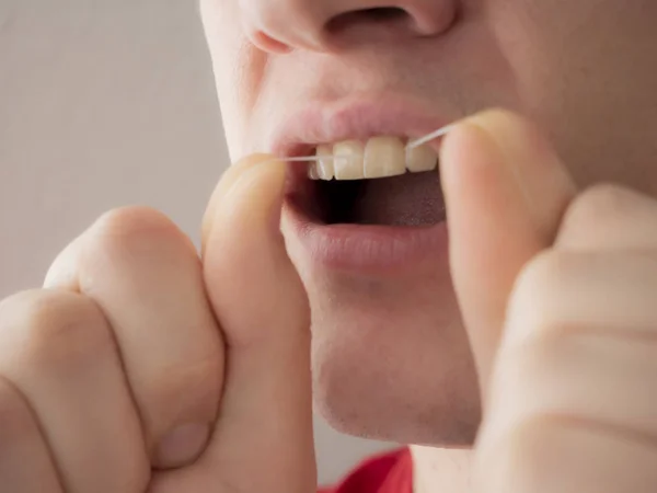 Pemukulan Gigi Pagi Kebersihan Mulut Pembersihan Gigi — Stok Foto