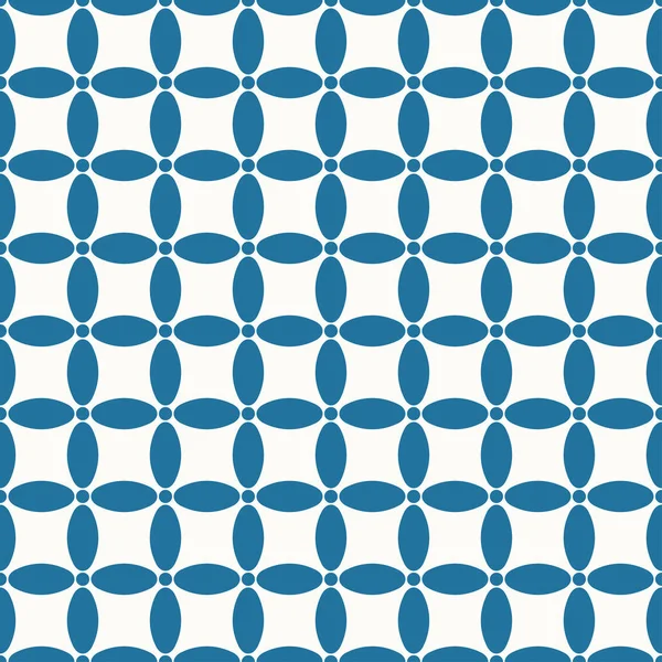 楕円と点のシームレスな円形グリッド パターン. — ストックベクタ