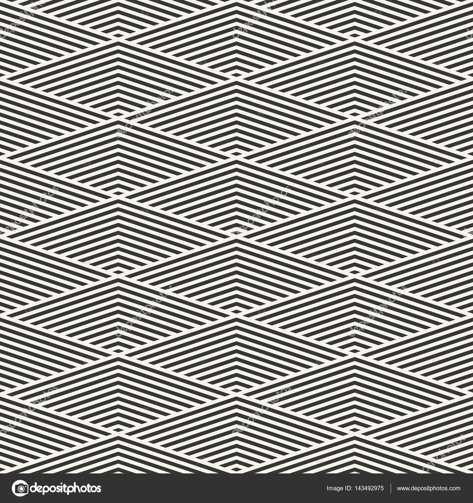 シームレスなストライプの白黒の幾何学模様 ストックベクター C Supermimicry