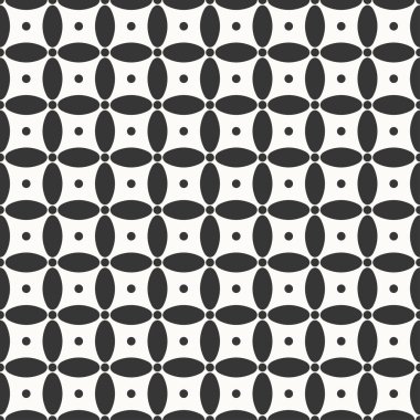 Dikişsiz minimalist tek renkli desen ovallerin ve noktalar.